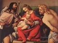 Madonna with the Child and Sts Rock and Sebastian 1522 Renaissance Lorenzo Lotto
